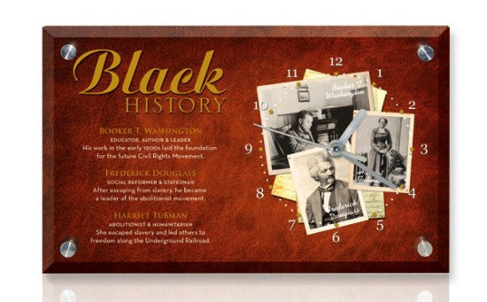 Black History Desk Clock