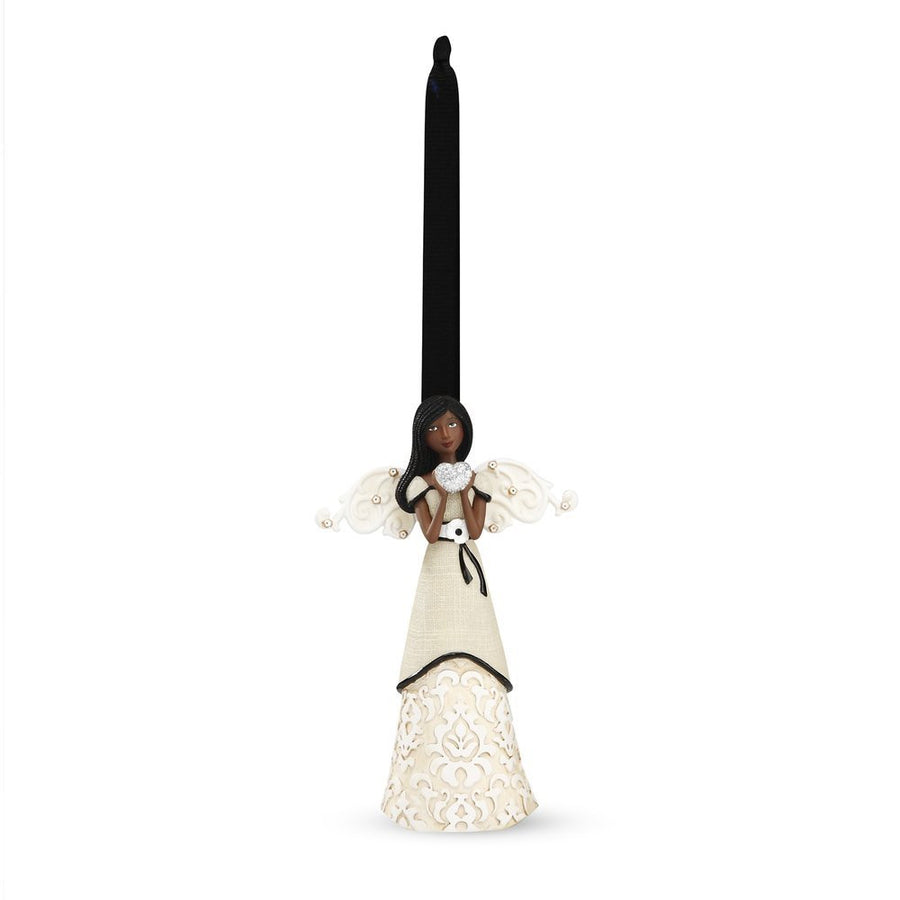 African American Love Angel Ornament: Modeles Collection by Pavilion Gifts