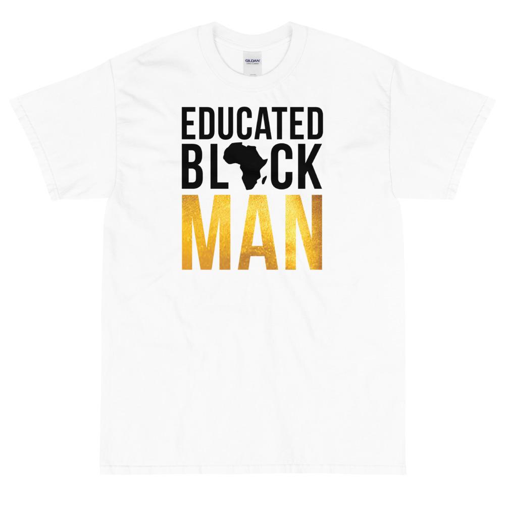 2 of 7: Educated Black Man Short Sleeve Unisex T-Shirt-T-Shirt-RBG Forever-Small-White-The Black Art Depot