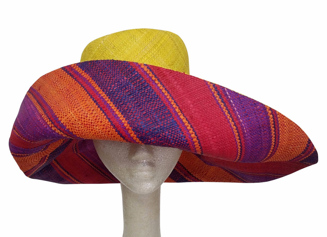 Onyekachi: Raffia Hat-Hats-The Raffia Boutique-57cm-Raffia-The Black Art Depot