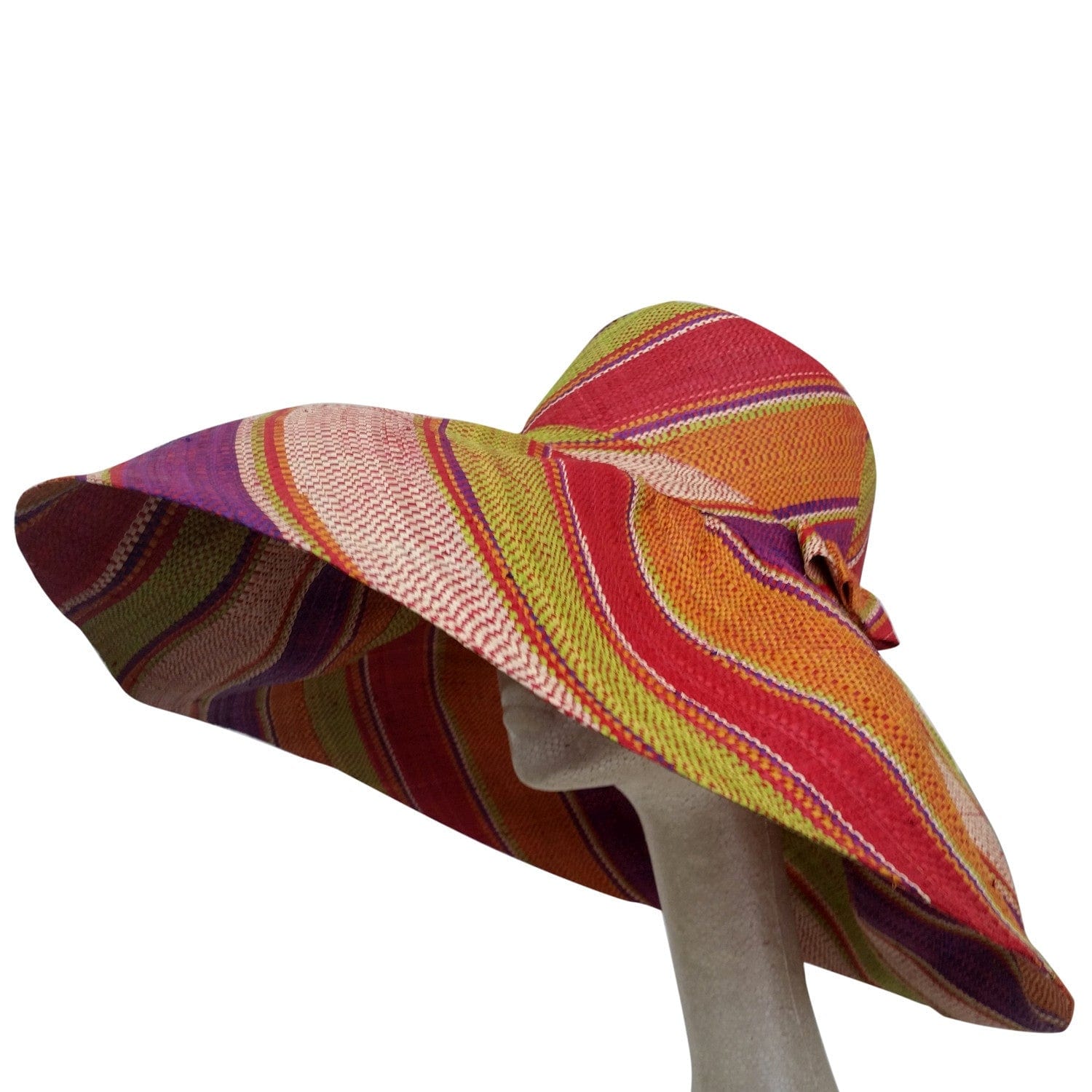 3 of 4: Rufaro: Hand Woven Madagascar Big Brim Raffia Sun Hat