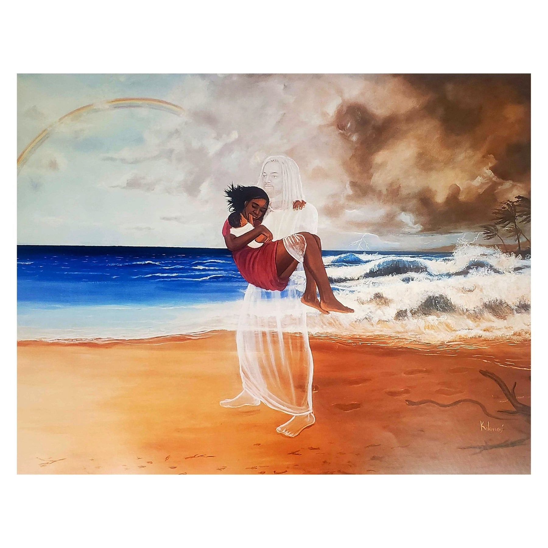 1 of 2: Footprints: African American Jesus by Kolongi Braithwaite