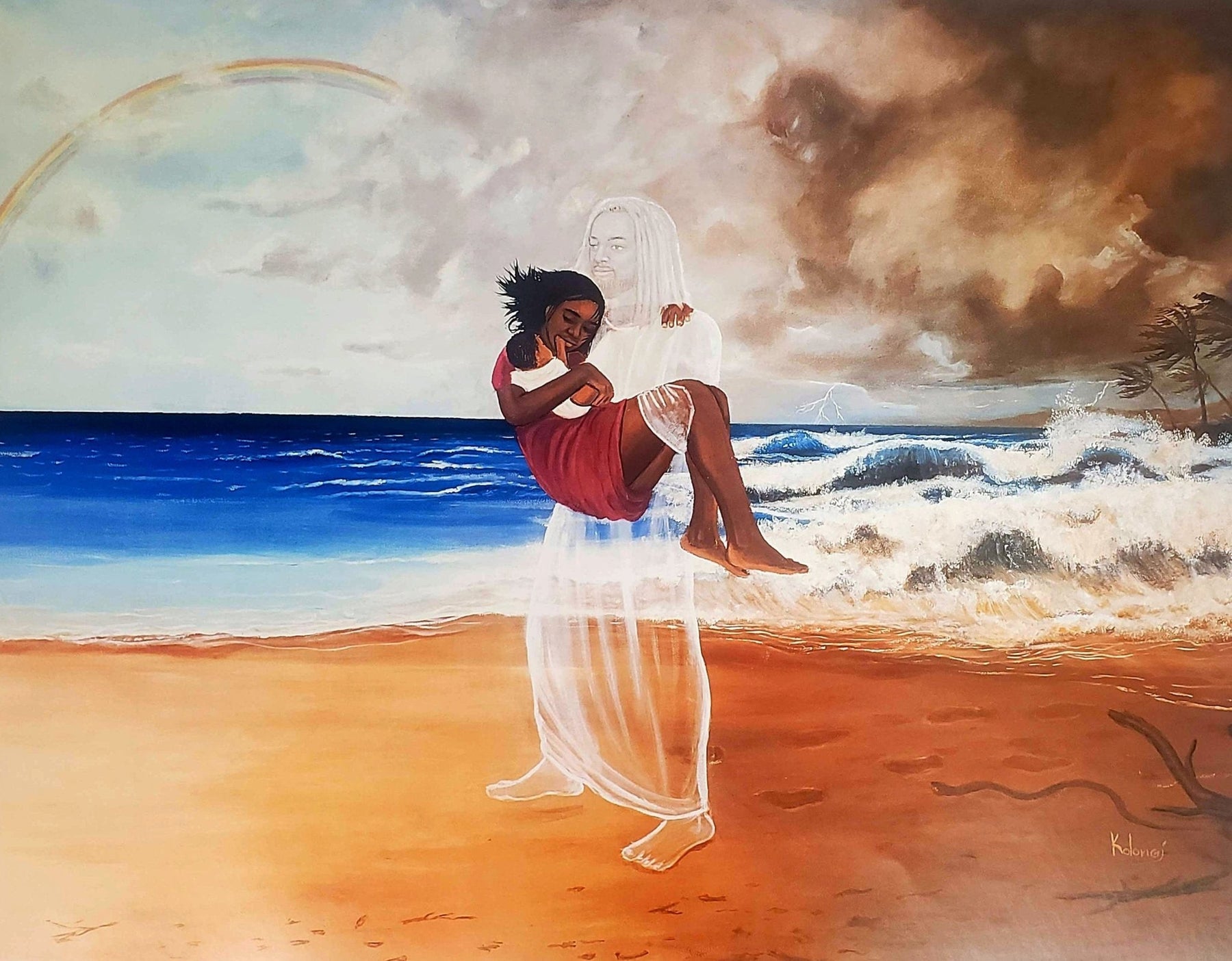 2 of 2: Footprints: African American Jesus by Kolongi Braithwaite