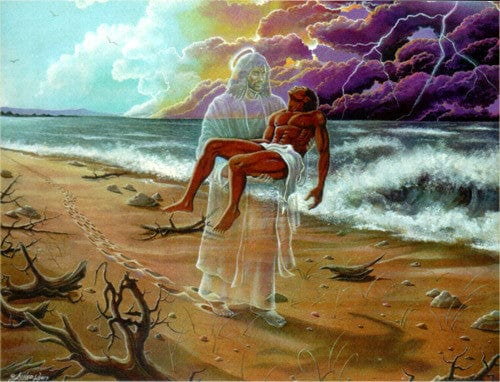 4 of 4: Footprints (Male) by Lester Kern