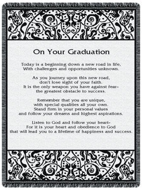 On Your Graduation Tapestry Throw
