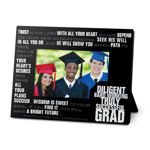 Stacked Words Graduation Photo Frame