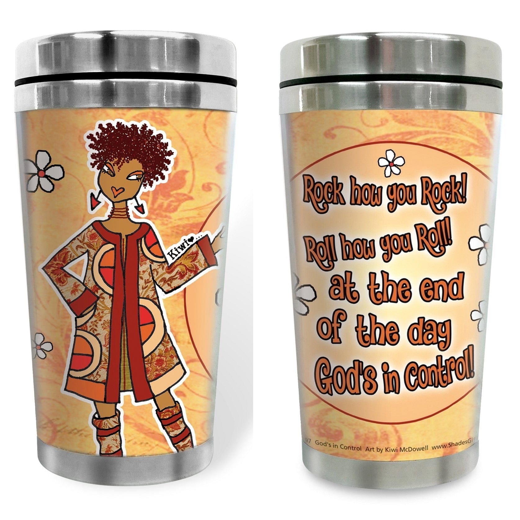 1 of 8: Give the GOD the Glory by Kiwi McDowell: African American Travel Mug/Tumbler
