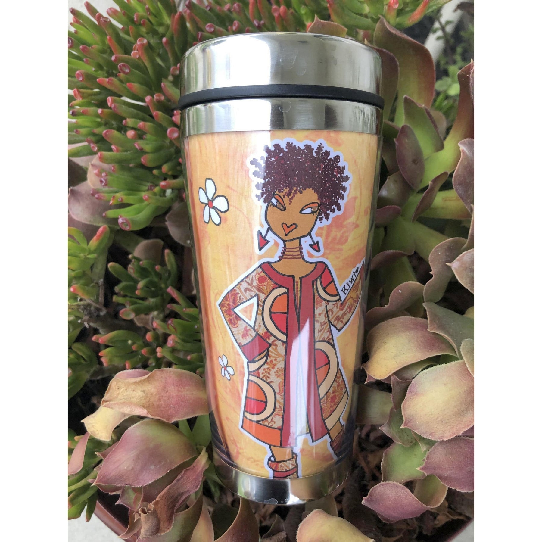 4 of 8: Give the GOD the Glory by Kiwi McDowell: African American Travel Mug/Tumbler