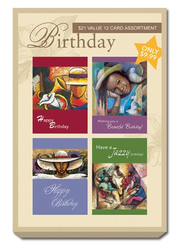 Yellow Box Set of Birthday Greeting Cards