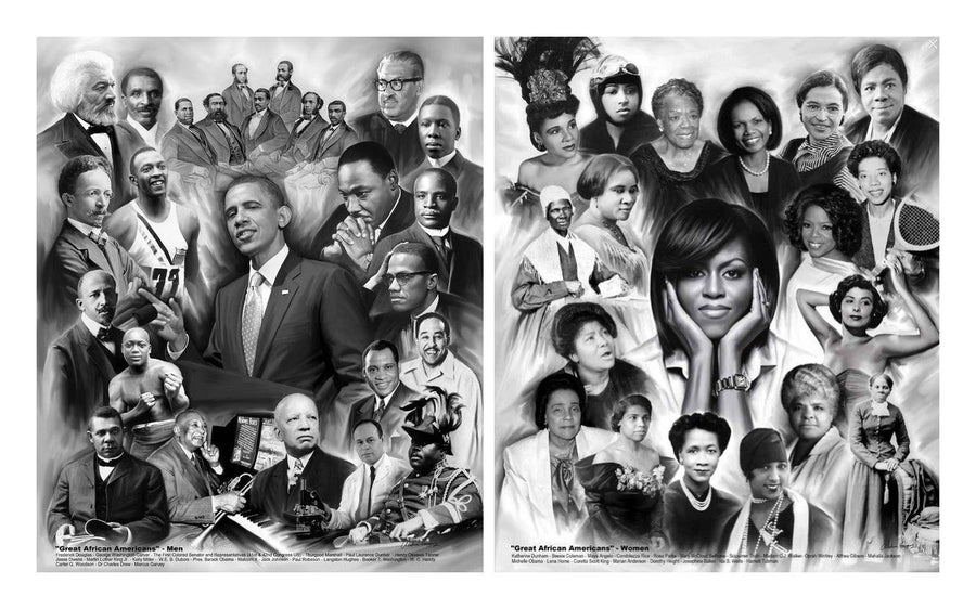 Great African Americans Art Print Set