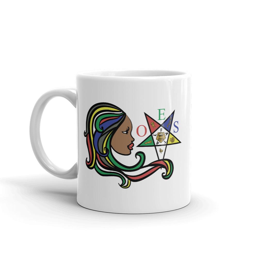 The Guiding Star: Order of the Eastern Star Ceramic Coffee Mug (11 oz)