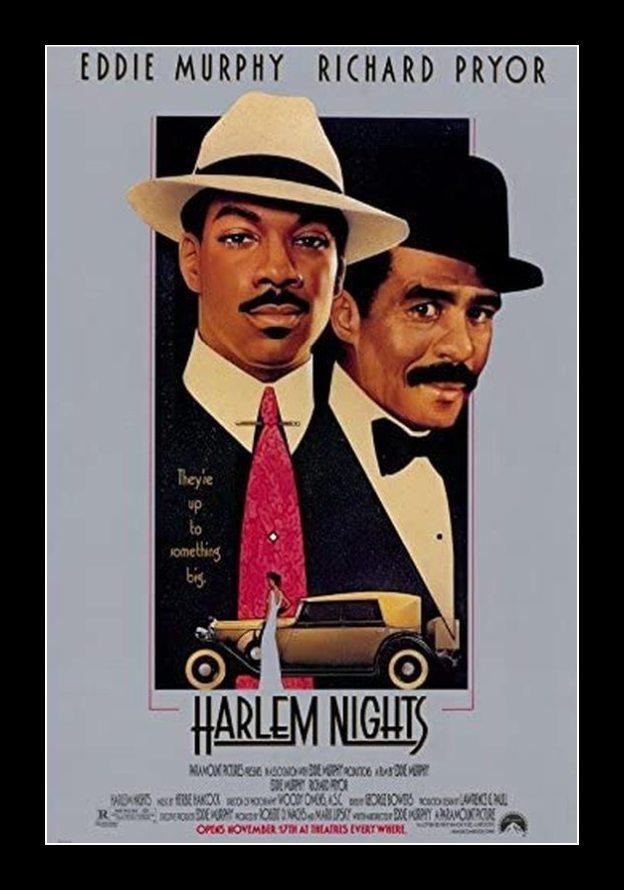 Harlem Nights Movie Poster (Black Frame)