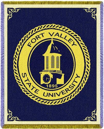 Fort Valley State University Tapestry Throw