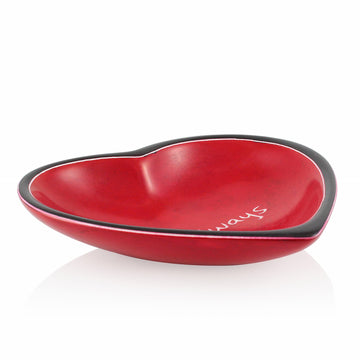 Heart Shaped Dish Side Profile View