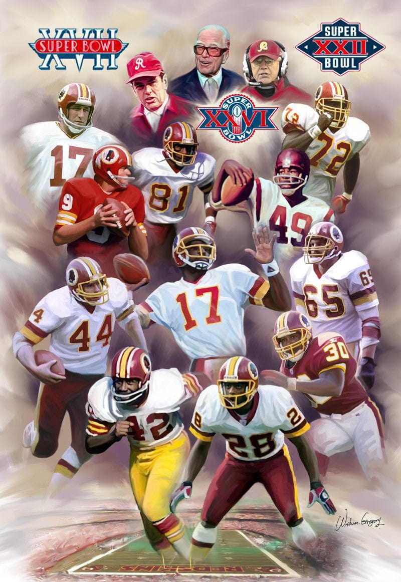 Hog Heaven: Washington Redskin Legends by Wishum Gregory – The Black Art  Depot