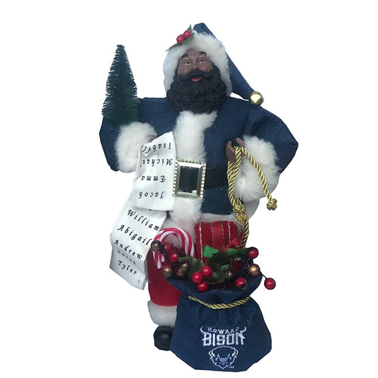 Howard University Bison Santa Claus Figurine