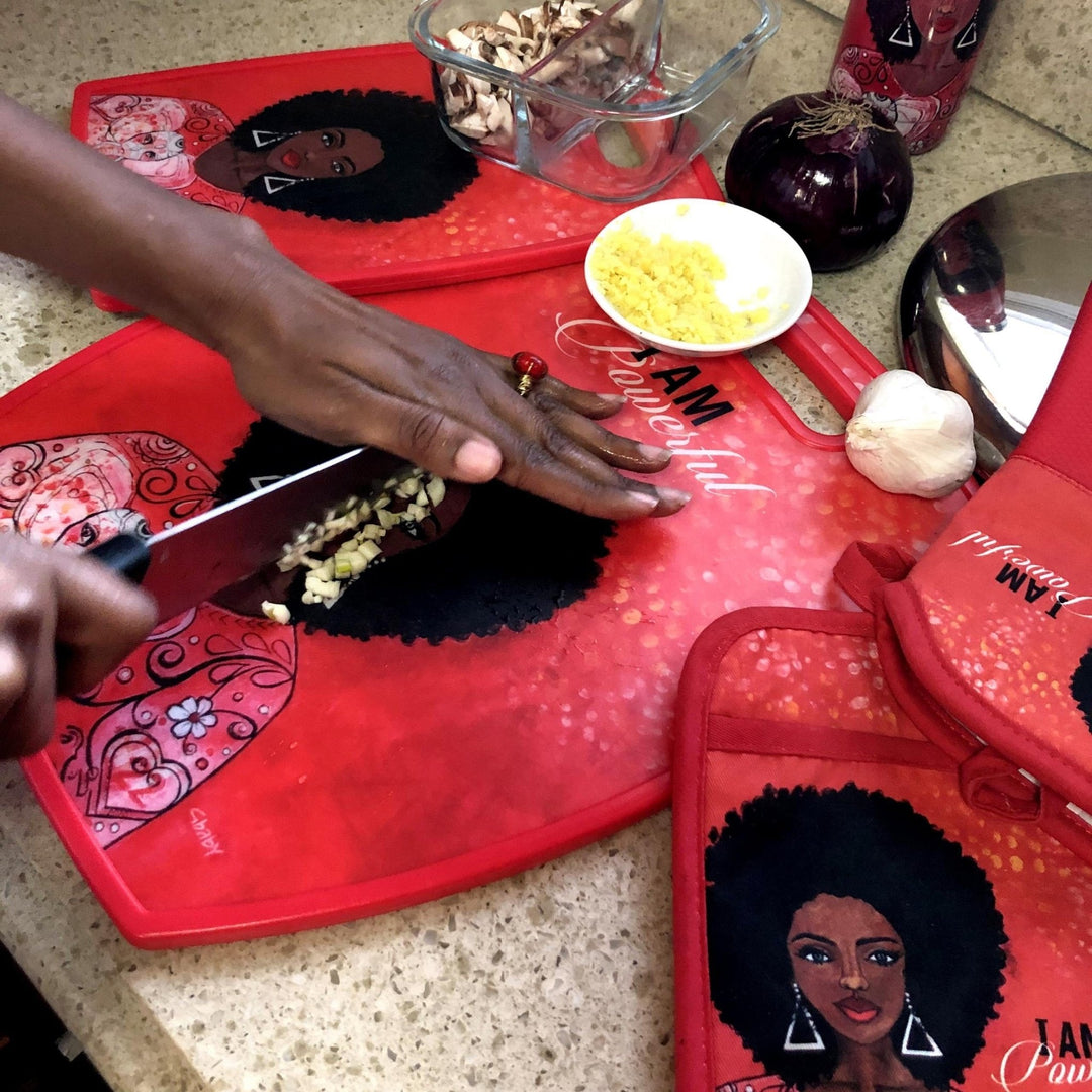 I am Powerful by Syliva GBaby Cohen: Delta Simga Theta Cutting Board