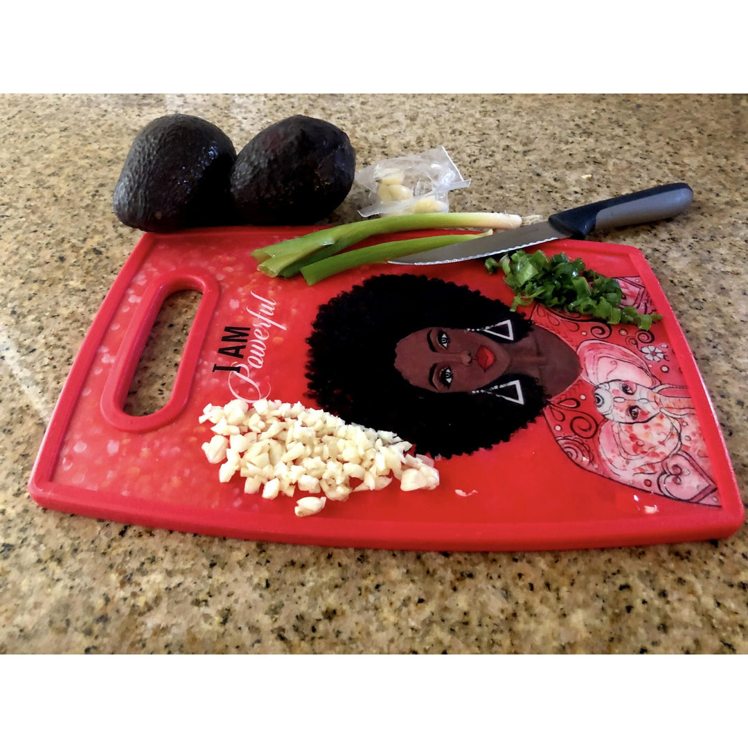 I am Powerful by Syliva GBaby Cohen: Delta Simga Theta Cutting Board