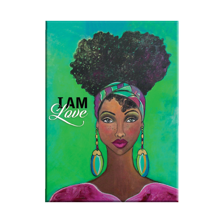 I Am Love Decorative Magnet by Sylvia "Gbaby" Cohen