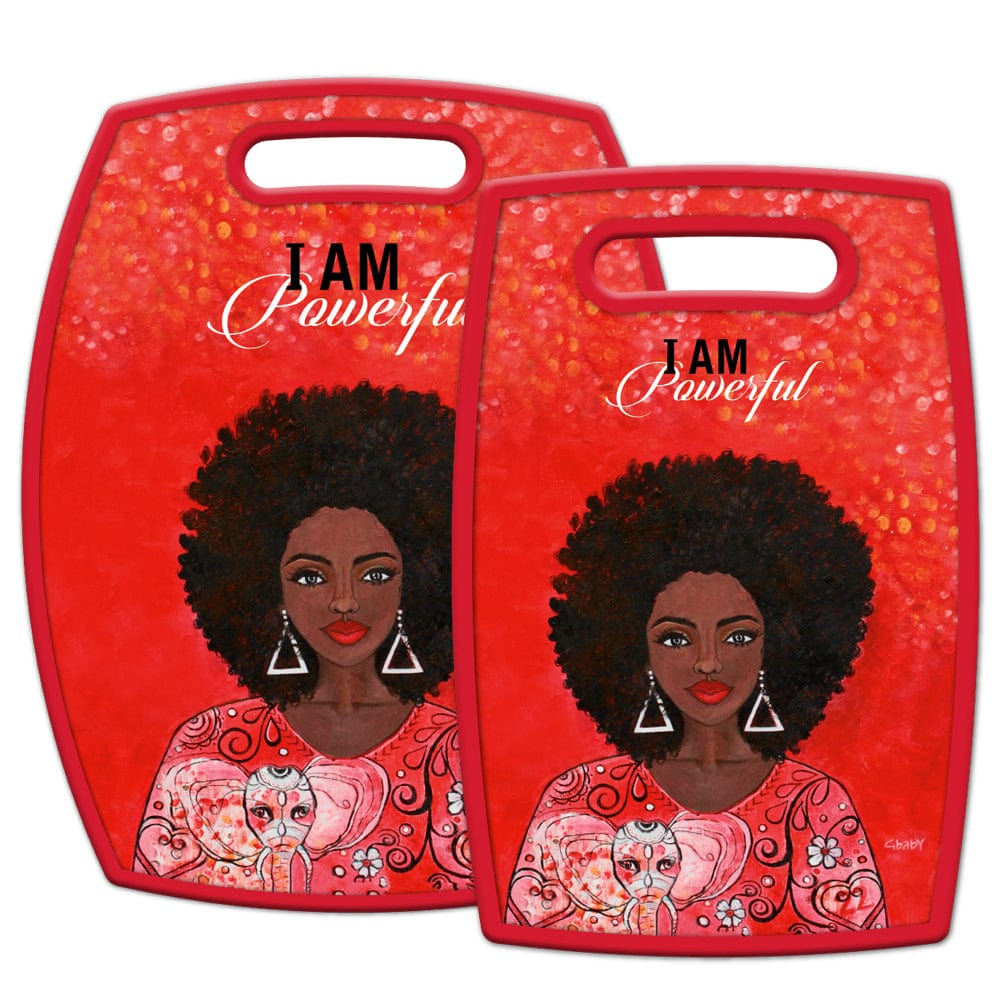 I am Powerful by Syliva GBaby Cohen: Delta Simga Theta Cutting Board