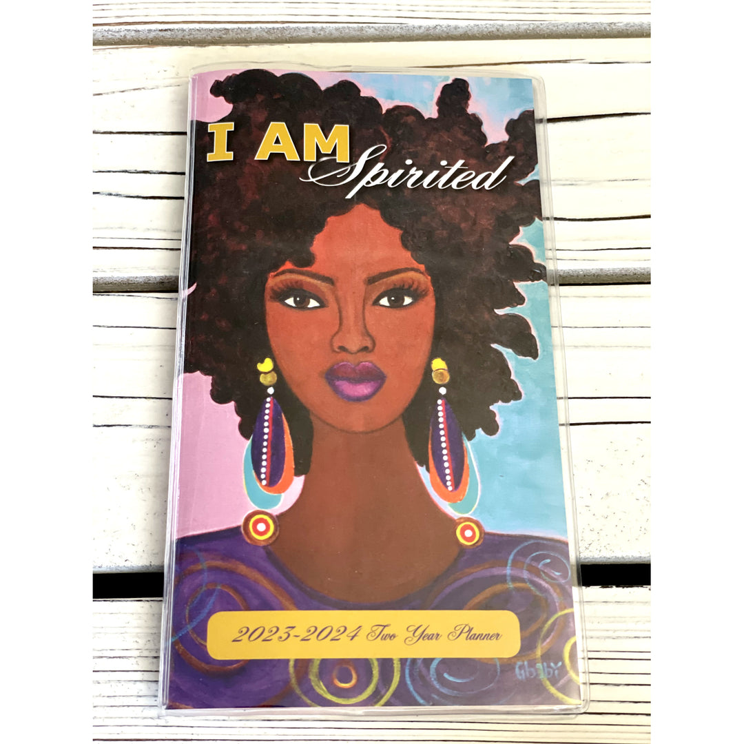 I Am Spirited by GBaby: 2023-2024 Two Year African American Pocket Calendar (Front)