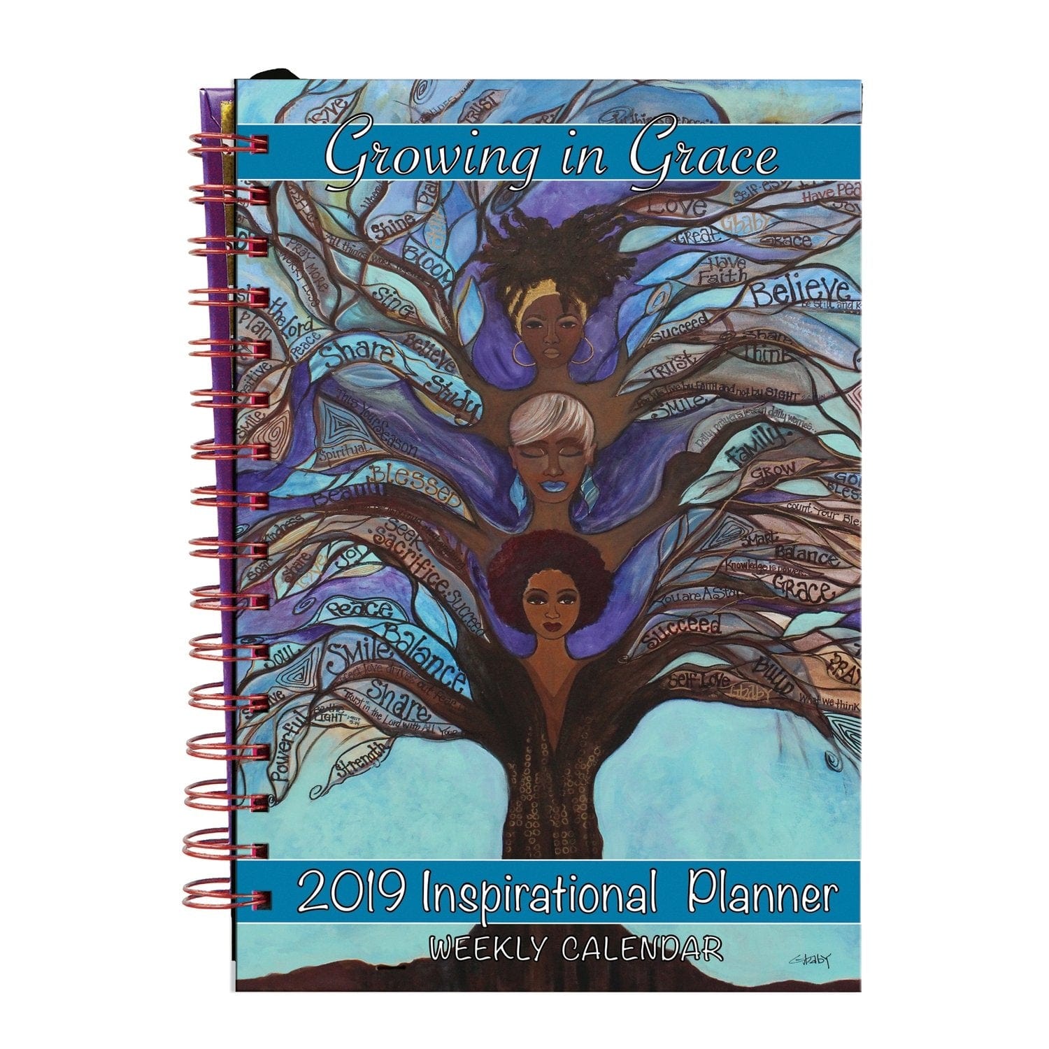 1 of 9: Growing in Grace: 2019 African American Weekly Inspirational Planner by GBaby