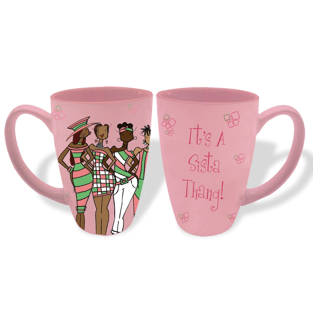 It's a Sista Thang (Ivy) Ceramic Latte Mug-Mug-Kiwi McDowell-The Black Art Depot