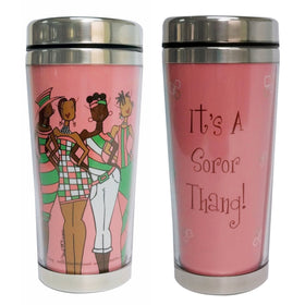 It's a Soror Thang (AKA) by Gbaby: African American Travel Mug/Tumbler