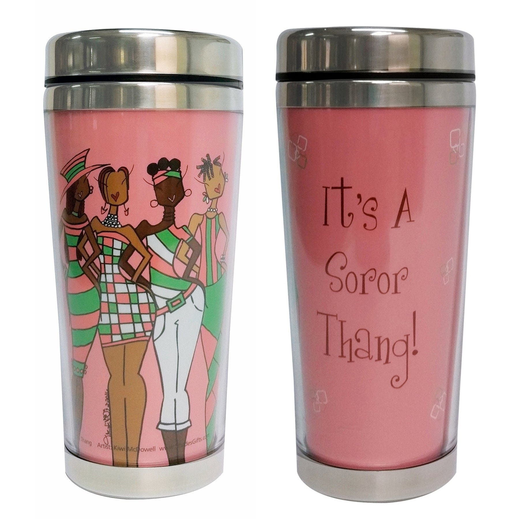 1 of 5: It's a Soror Thang (AKA) by Gbaby: African American Travel Mug/Tumbler