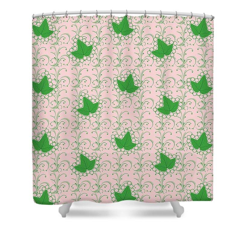 Ivies and Pearls-Shower Curtain-Divine Nine Depot-71x74 inches-Polyester-The Black Art Depot
