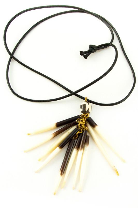 Authentic Hand Made African Porcupine Necklace by Boutique Africa