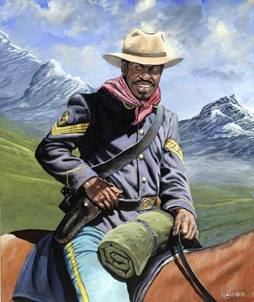 Buffalo Soldier On Patrol by John W. Jones 