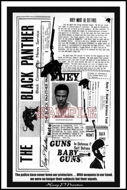  Huey P. Newton: Newspaper by Julian Madyun