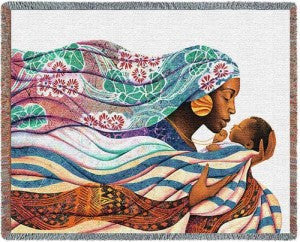 Loving Embrace Tapestry Throw by Keith Mallett