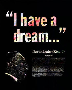 Great Black Americans: Martin Luther King Jr. Poster by Knowledge Unlimited