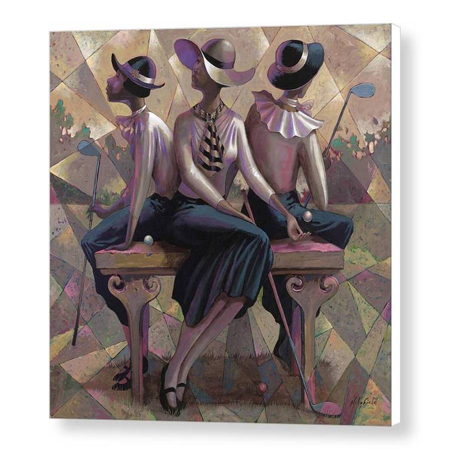 2 of 6: Ladies of Golf by John Holyfield (Giclee on Canvas)