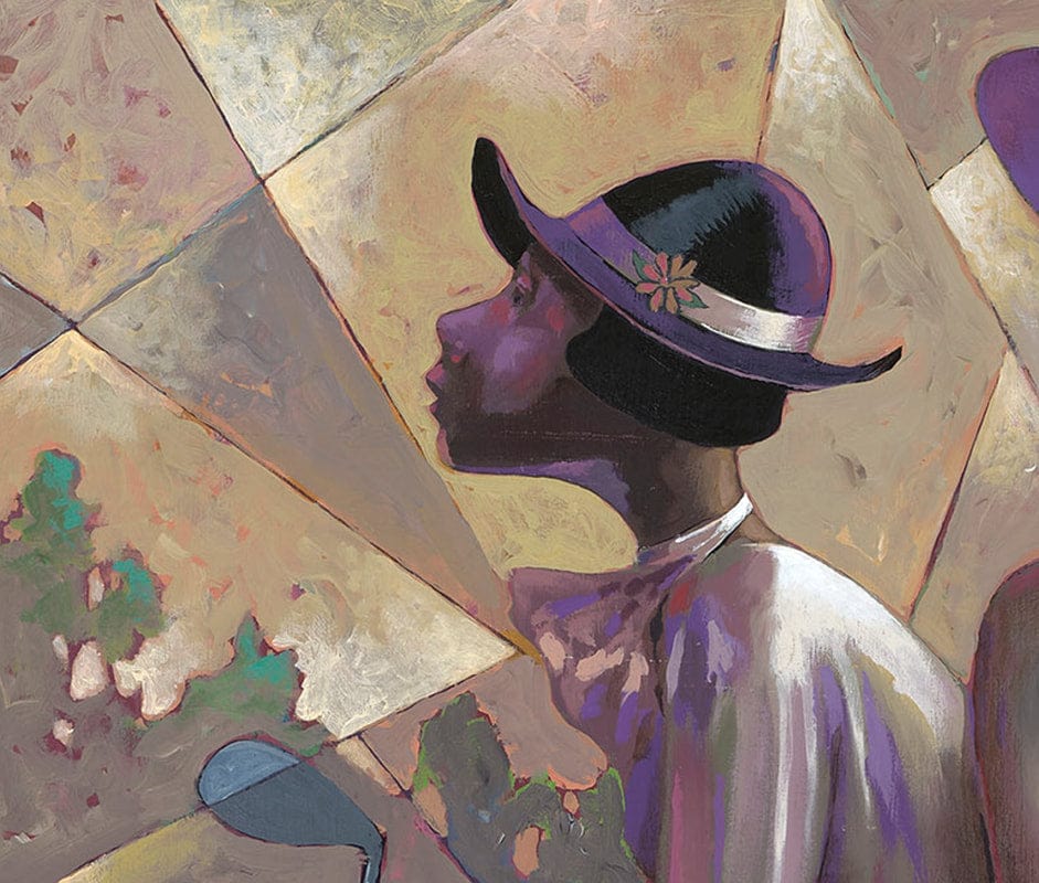 6 of 6: Ladies of Golf by John Holyfield (Detail)