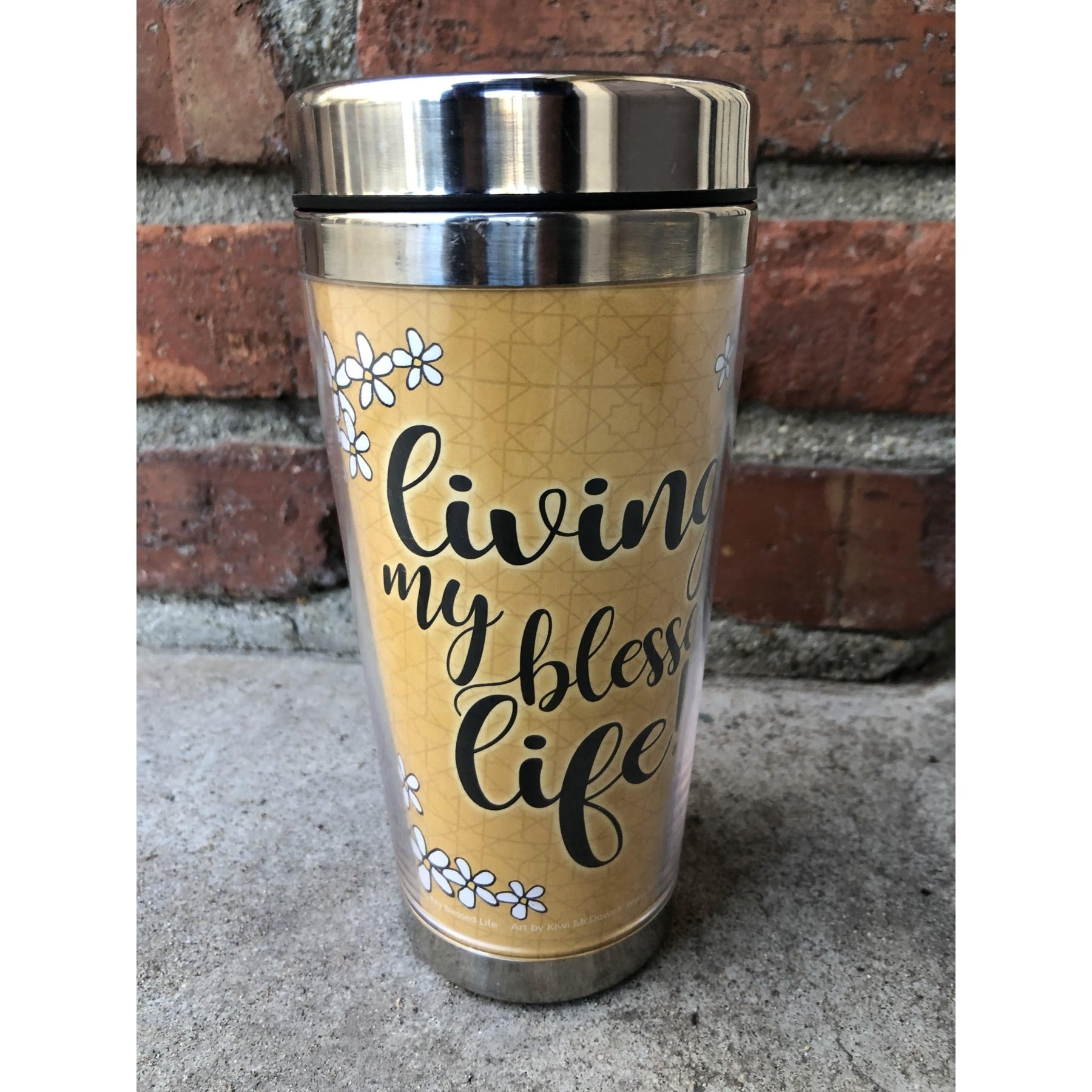 2 of 7: Living My Blessed Life by Kiwi McDowell: African American Travel Mug/Tumbler