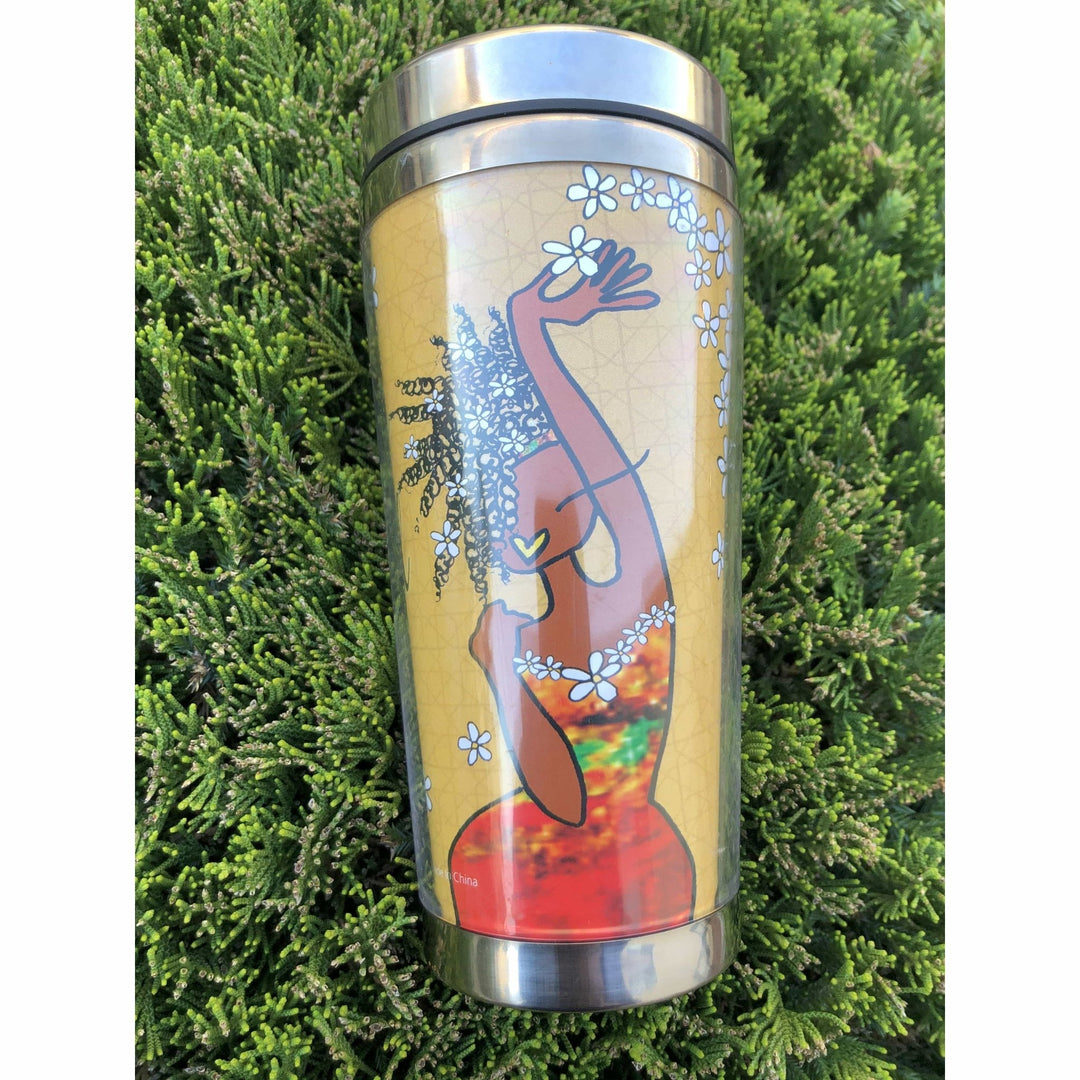 Living My Blessed Life by Kiwi McDowell: African American Travel Mug/Tumbler