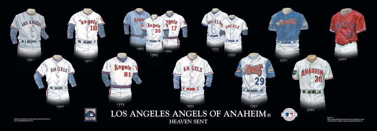 Los Angeles Angels of Anaheim: Heaven Sent Uniform/Jersey Poster – The  Black Art Depot
