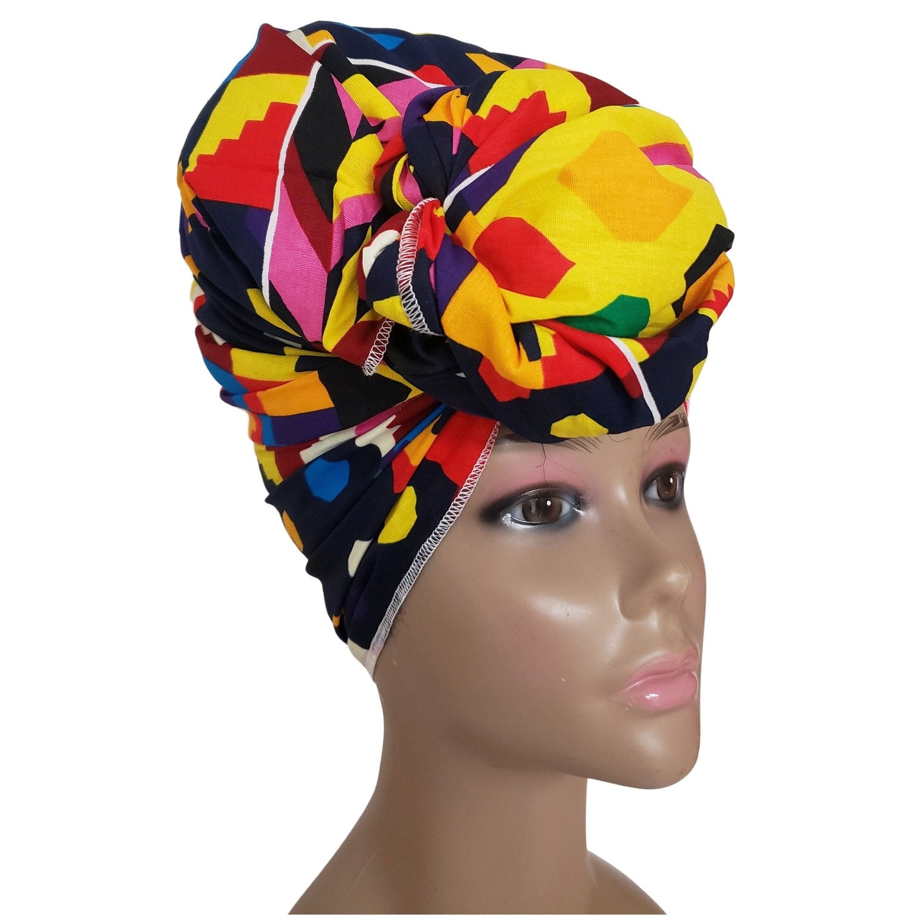 4 of 5: Lulu: Authentic African Fabric Headwrap by Boutique Africa (Kenya)
