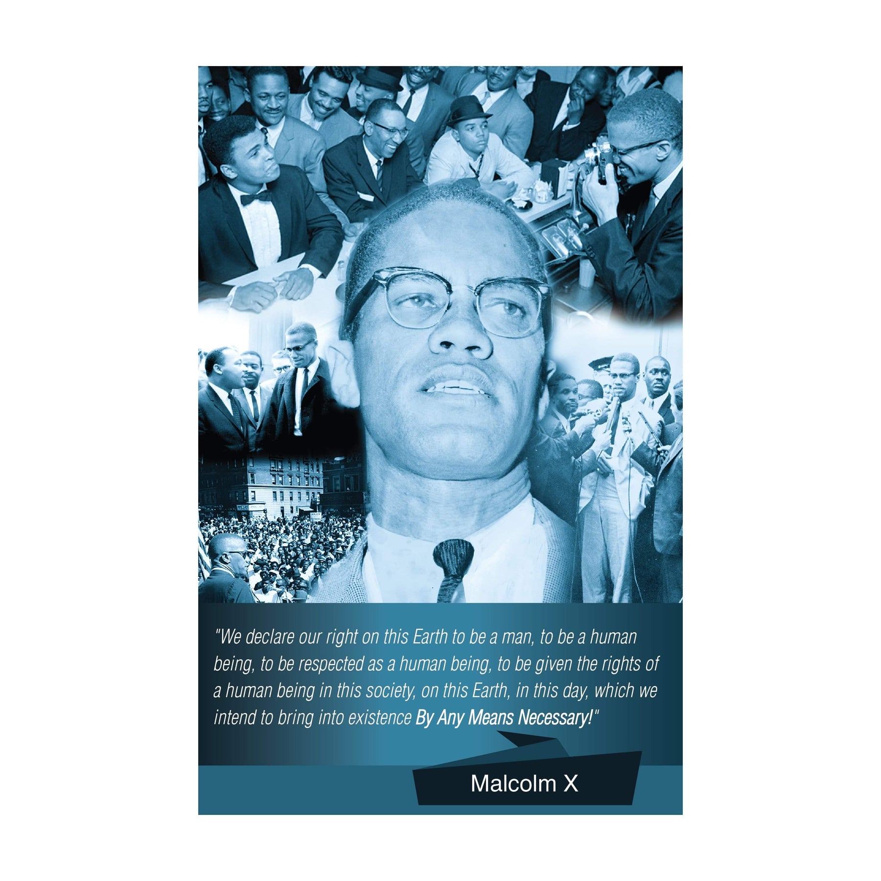 1 of 2: Malcolm X: By Any Means Necessary by Sankofa Designs