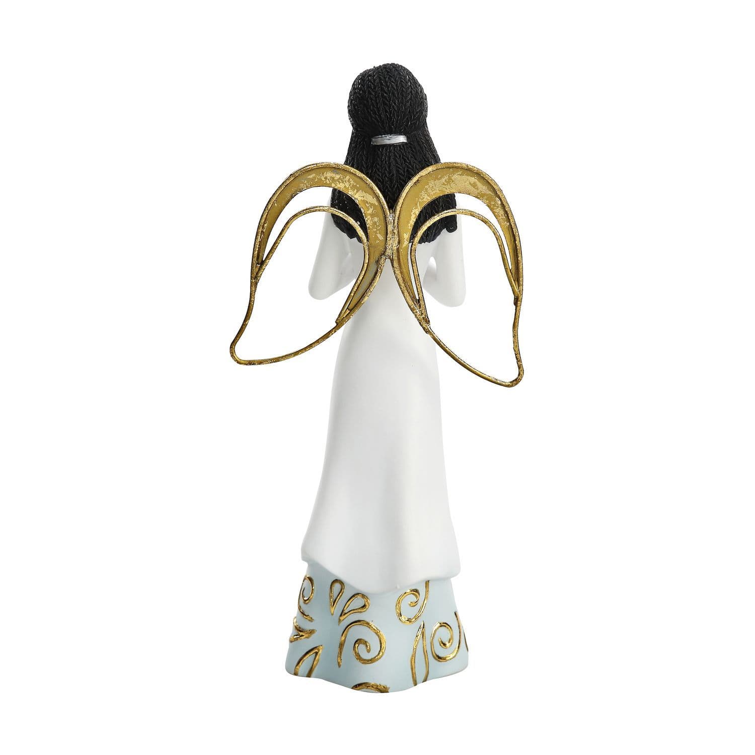 3 of 5: Mother, You Are a Blessing by Amylee Weeks: African American Angel Figurine (Rear)