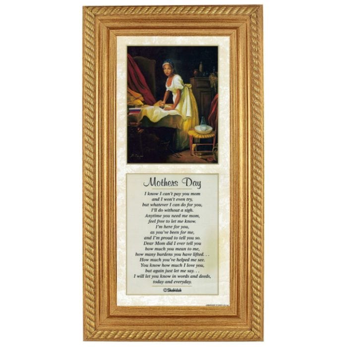 2 of 2: Mother's Day-Literary Art-Shahidah-20x8 inches-Gold Frame-The Black Art Depot