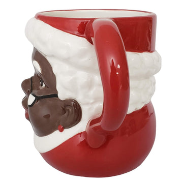 African American Mrs. Santa Claus Mug by Soulful Generations (Side)