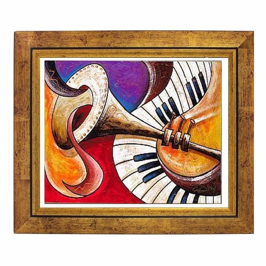 Musical Waves-Art-Gerald Ivey-10x8 inches-Gold Frame-The Black Art Depot
