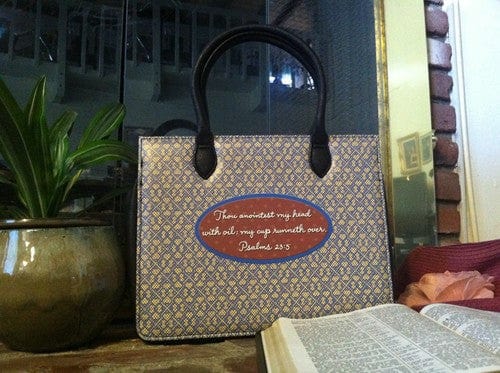 4 of 4: My Cup Runneth Over Bible Bag by Annie Lee (Back)