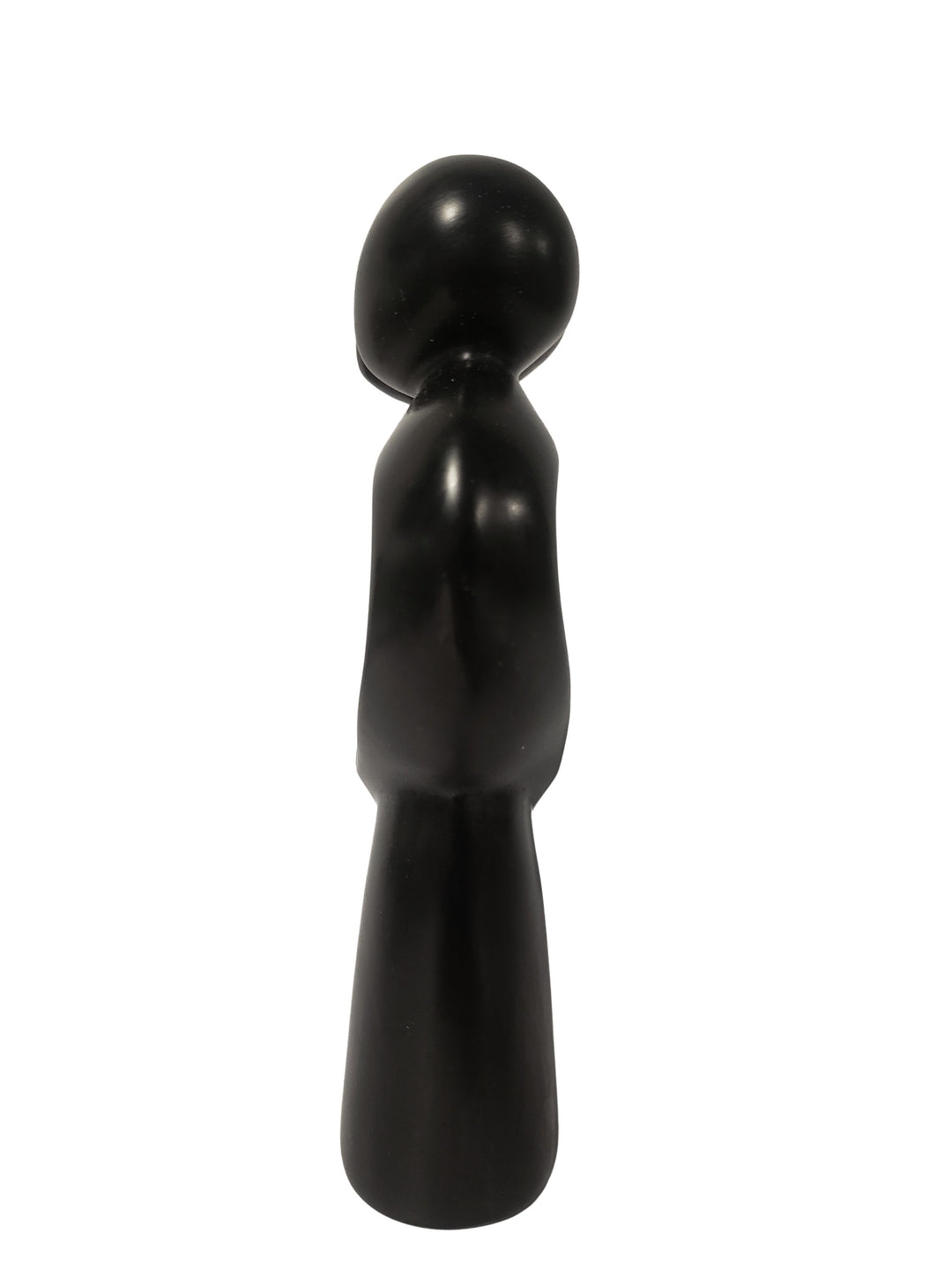 My Forever Love: Authentic Hand Carved African Soapstone Sculpture (Black)