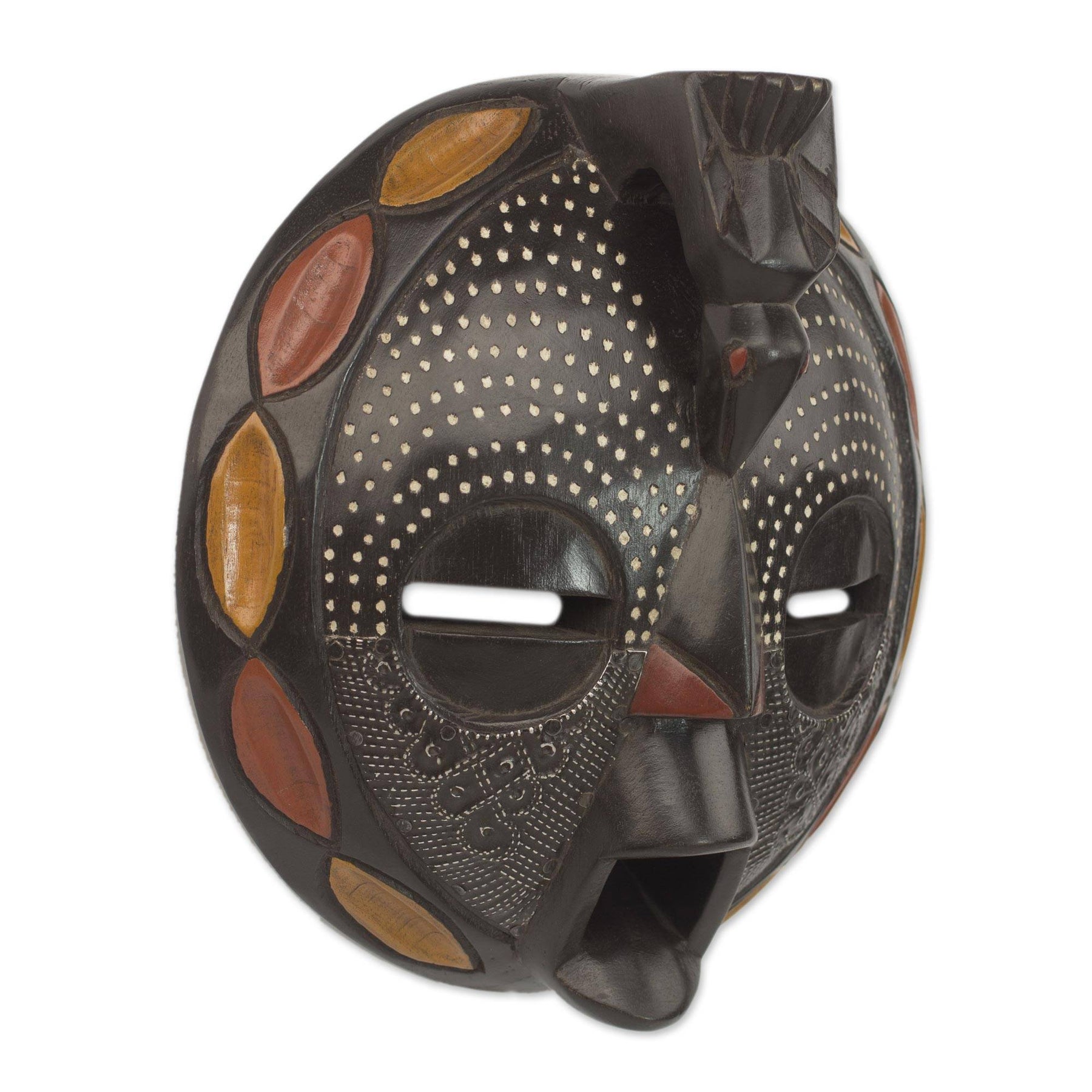 3 of 3: Authentic African Hand Made Wisdom Bird Mask by Victor Dushie