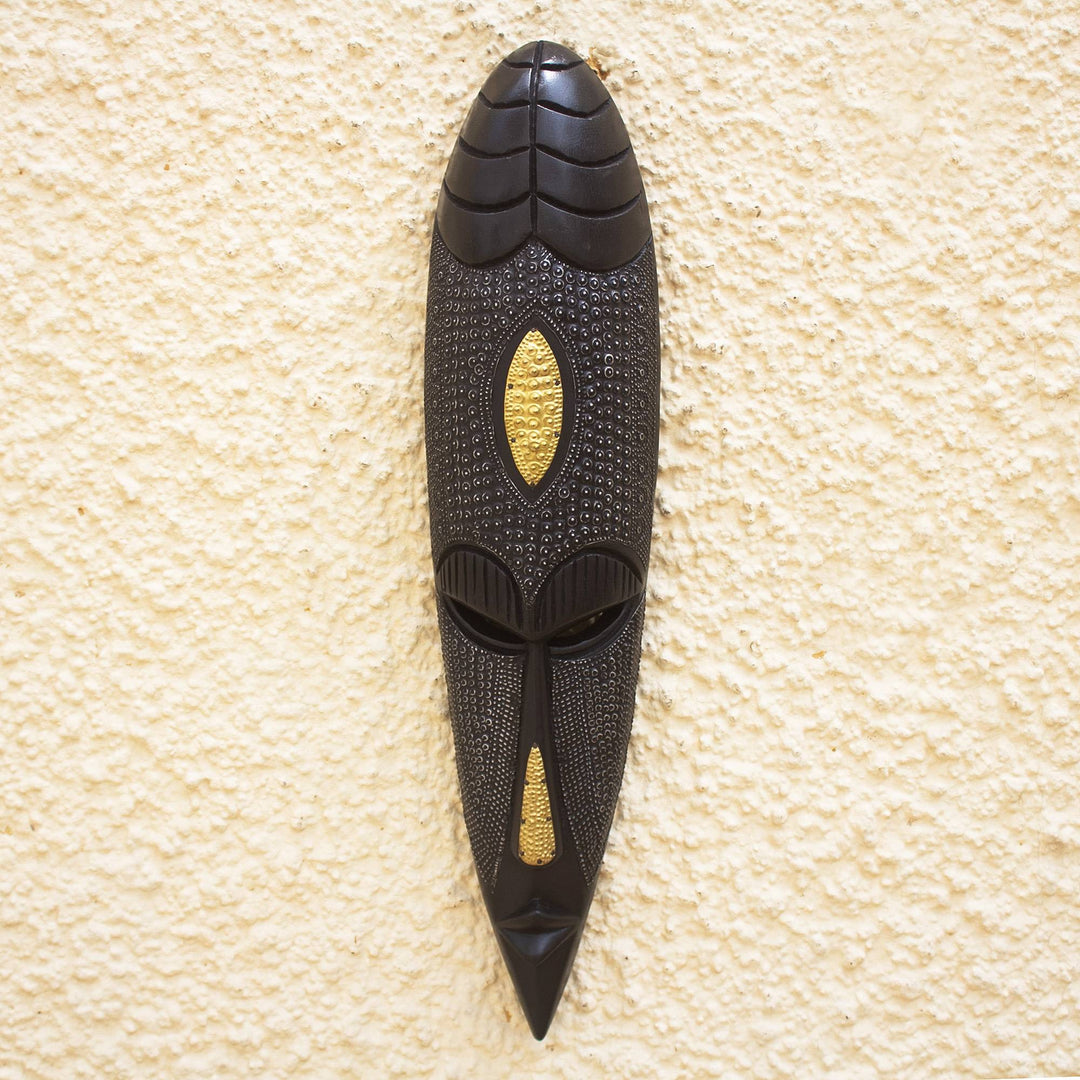 Strength in Unity: Authentic Hand Made African Mask by Victor Dushie